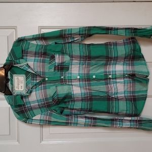 Aeropostal plaid long sleeve top